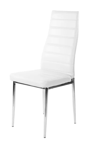 Chaise blanche isolée sur blanc — Photo