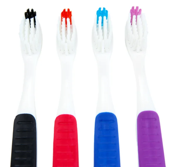 Brosses à dents isolées sur blanc — Photo