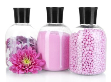 Aromaterapi mineral - beyaz izole renkli banyo tuzu