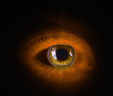 oog van de voorzienigheid. symbool alwetendheid
