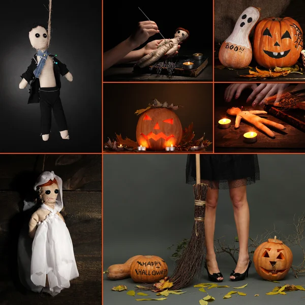 Collage av halloween — Stockfoto