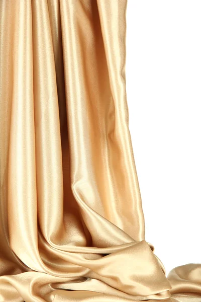 Beautiful silk drape, isolated on white — Stock Photo, Image