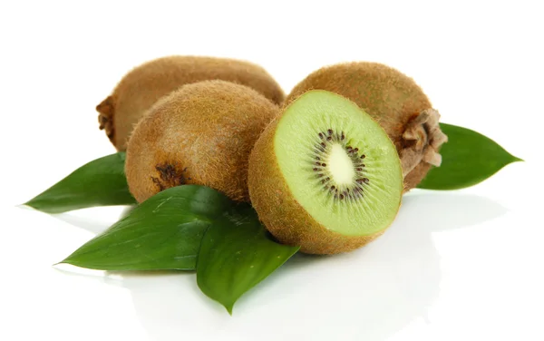 Mogen kiwi isolerad på vit — Stockfoto