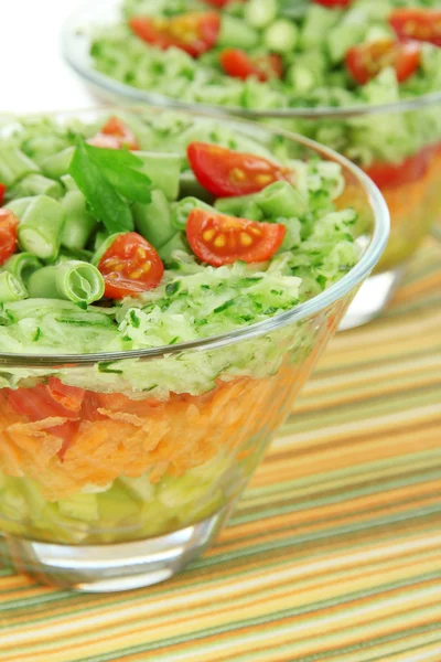 Tasty salad with fresh vegetables — Stock Photo, Image