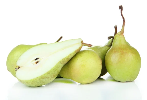 Peras aisladas en blanco — Foto de Stock