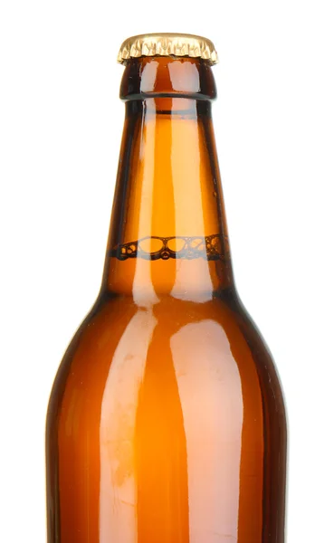 Бутылка пива изолирована на белом — стоковое фото
