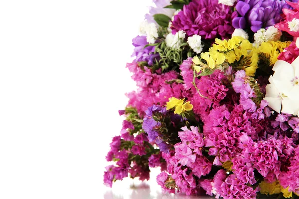 Beautiful summer flowers isolated on white — Stock Photo, Image