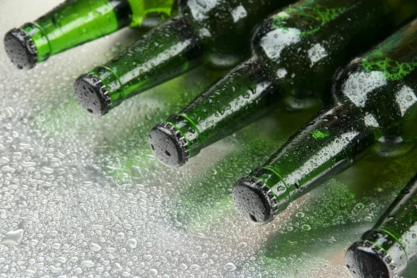 Bottles of beer, close up — Stock Photo, Image