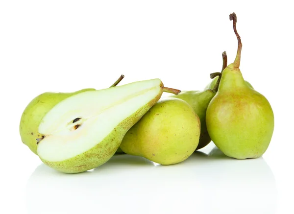 Peras aisladas en blanco — Foto de Stock