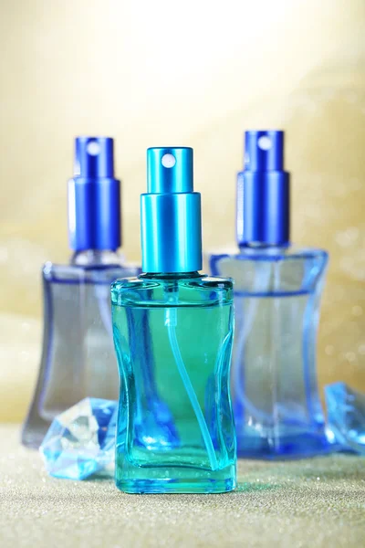 Women perfume in beautiful bottles, close up — Stock Photo, Image