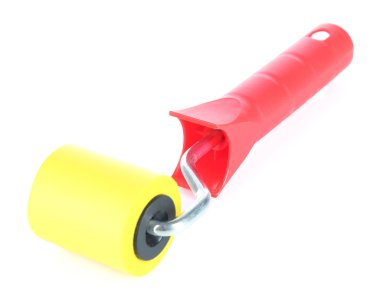 Boya silindiri beyaza izole edildi