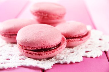 üzerinde tablo yakın çekim yumuşak macaroons
