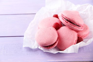 üzerinde tablo yakın çekim yumuşak macaroons