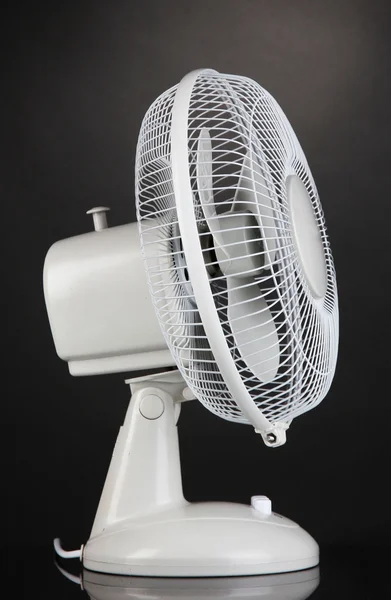 Electric fan on grey background — Stock Photo, Image
