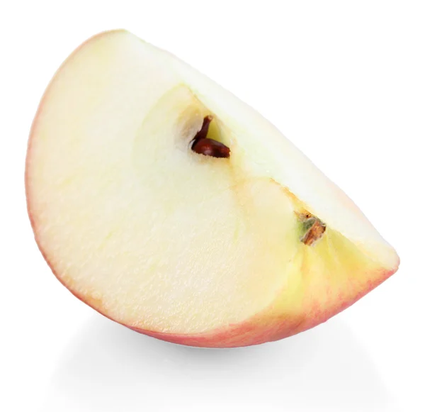 Kawałek jabłka na białym tle — Zdjęcie stockowe
