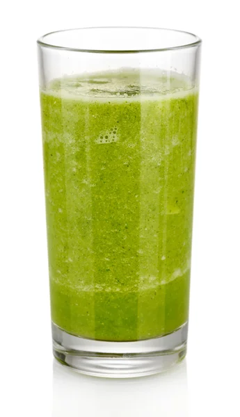 흰색 절연 녹색 야채 주스 — 스톡 사진