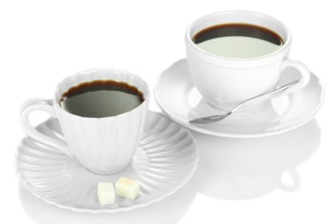 beyaz izole kahve fincanı