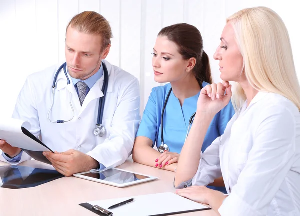 Medical team during meeting in office Stock Photo