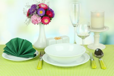 Kahvaltı için güzel Tablo ayarı