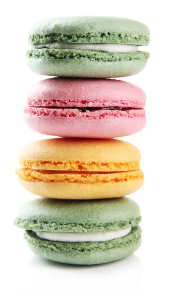 beyaz izole yumuşak macaroons
