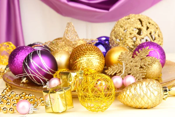 Christmas decorations close up — Stock Photo, Image