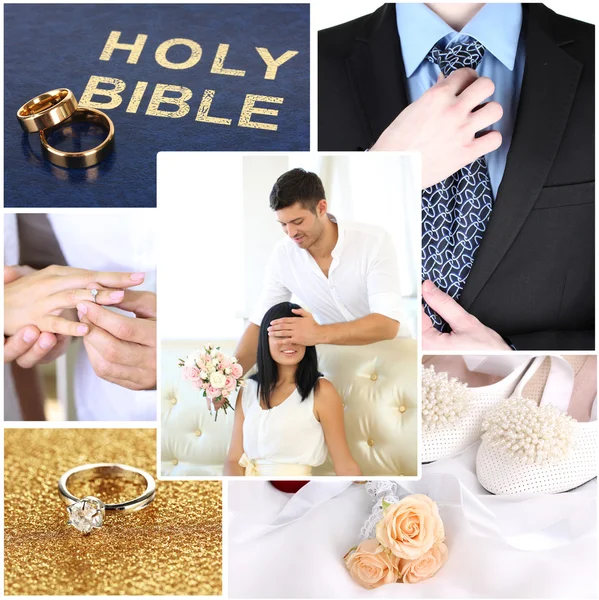 Wedding collage — Stock Photo, Image