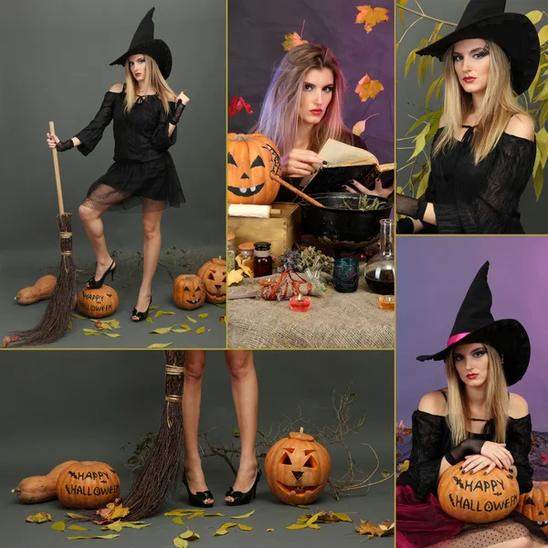 Collage di Halloween — Foto Stock