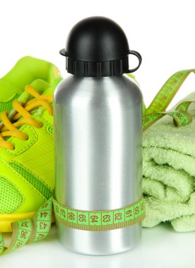 Beyazda izole edilmiş spor için farklı araçlar
