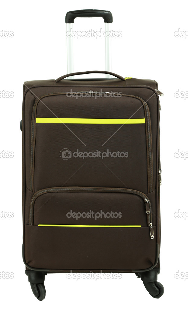 Suitcase isolated on white