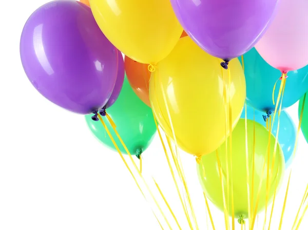 Globos de colores aislados en blanco —  Fotos de Stock