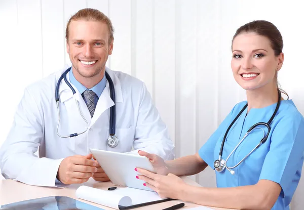 Medical team during meeting in office — Stock Photo, Image