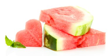 beyaz izole taze karpuz