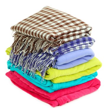 beyaz izole renkli kareli