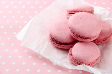üzerinde tablo yakın çekim yumuşak macaroons