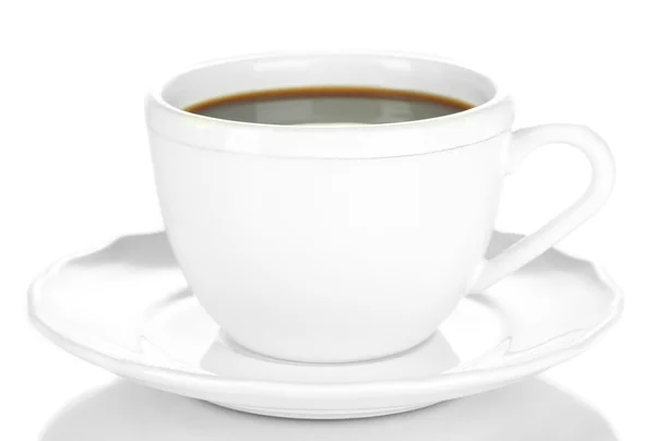 Tazza di caffè isolato su bianco — Foto Stock