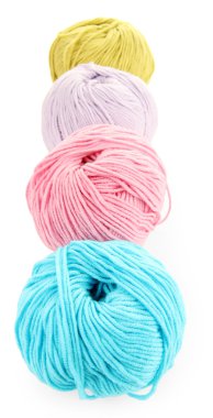 çok renkli clews üzerinde beyaz izole