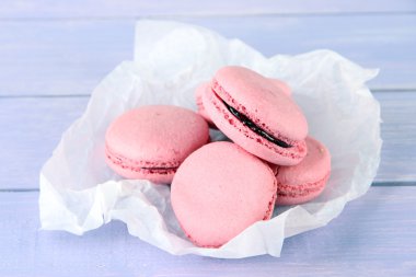 üzerinde tablo yakın çekim yumuşak macaroons
