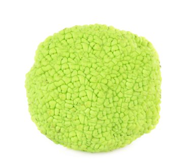osage turuncu meyve (maclura pomifera), üzerinde beyaz izole