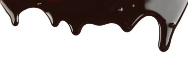 eritilmiş çikolata beyaz zemin üzerine damlama