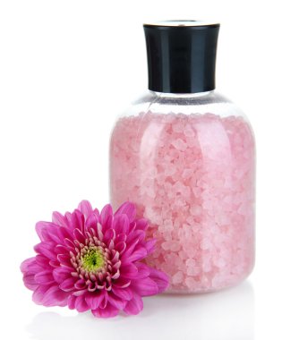 Aromaterapi mineral - beyaz izole renkli banyo tuzu