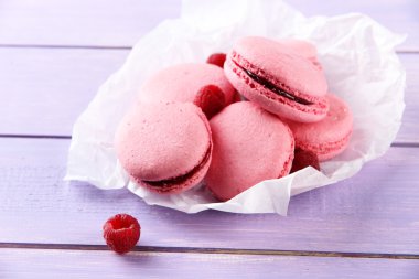 üzerinde tablo yakın çekim yumuşak macaroons