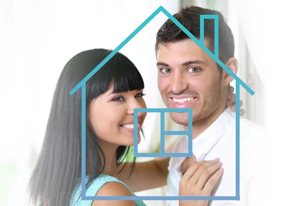 Home, real estate and family concept — Stock Photo, Image