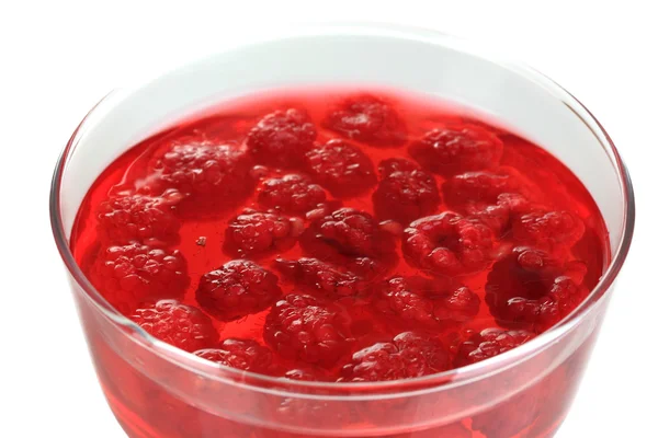 Jelly with fresh berries close up — Stock Photo, Image