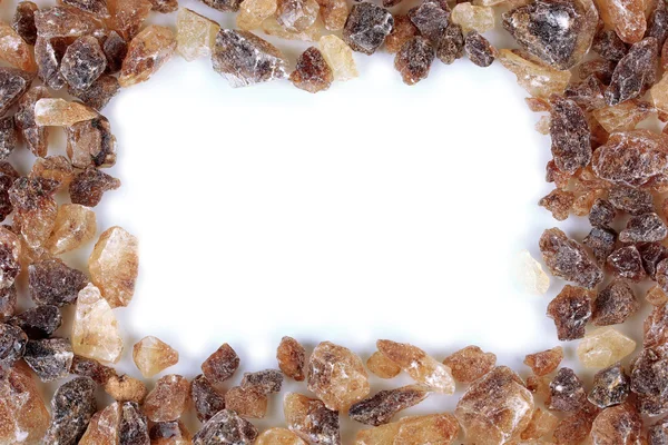 Caramelized sugar on white background — Stock Photo, Image