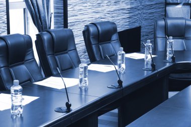 gri tonlarında oda ofis Merkezi toplantısında