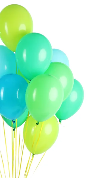 Bunte Luftballons auf farbigem Hintergrund — Stockfoto