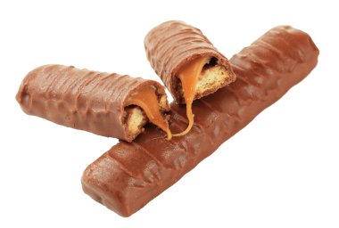 beyaz izole lezzetli çikolata bar