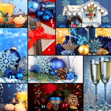 kolaj süslemeleri ve Noel zamanı