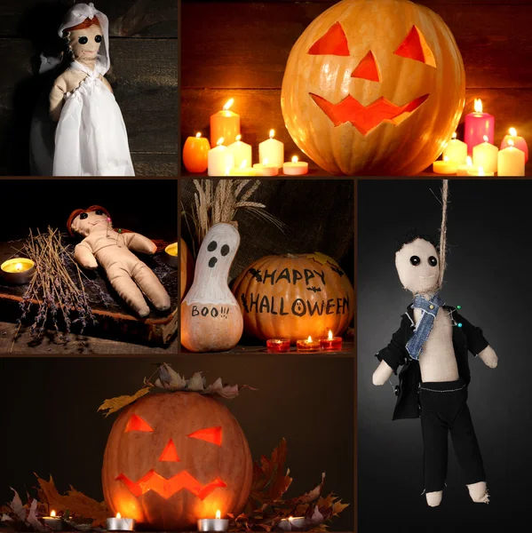 Collage van halloween — Stockfoto