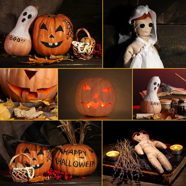 Collage av halloween — Stockfoto